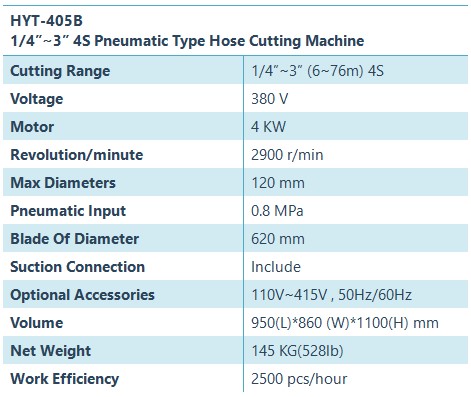 HYT-405B hose cutting machine