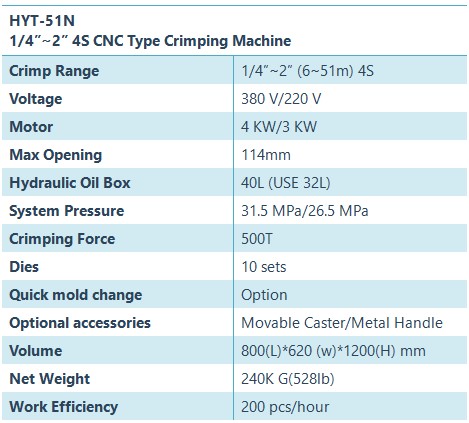 HYT-51N Hose Crimping Machine