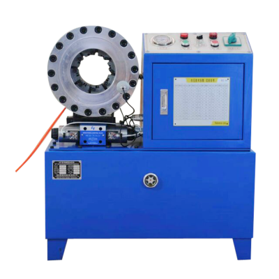 Hydraulic hose crimping machine button type